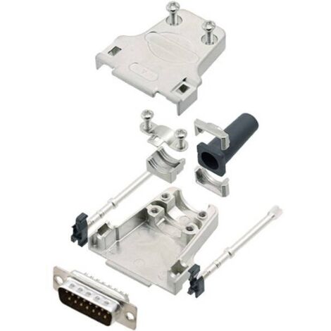 Amphenol L17DTZF15-LJS-RG+L717SDA15P KIT connettori maschio SUB-D 180 ° Numero Poli (num): 15 Punte a saldare 1 pz.
