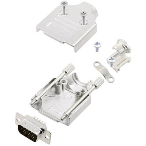 Amphenol L17MHDM09+L717HDE15P KIT connettori maschio SUB-D 180 ° Numero Poli (num): 15 Punte a saldare 1 pz.