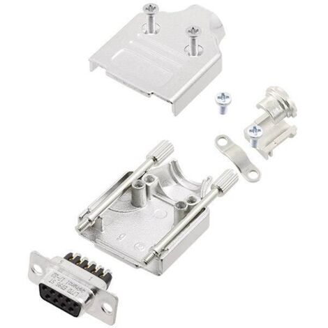 Amphenol L17MHDM09+L77DE09SST KIT connettori femmina SUB-D 180 ° Numero Poli (num): 9 A vite 1 pz.
