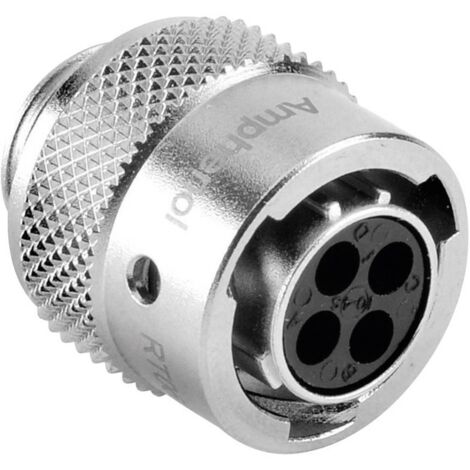 Amphenol RT0610-4SNH Cosse cylindrique mâle femelle, droit Nombre total de pôles: 4 Série (connecteur rond): RT360™ 1 p