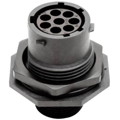 Amphenol RTS 7 12N 8S03 Cosse cylindrique mâle embase femelle Nombre total de pôles: 8 Série (connecteur rond): Ecomate Aquarius 1 pc(s) X555701