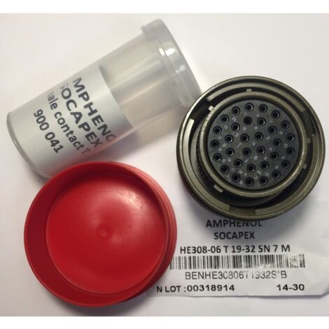 Amphenol Souriau HE308-06T19-32SN7M MIL-Normkreiskontakt 32pos. Frau – MIL-DTL-38999