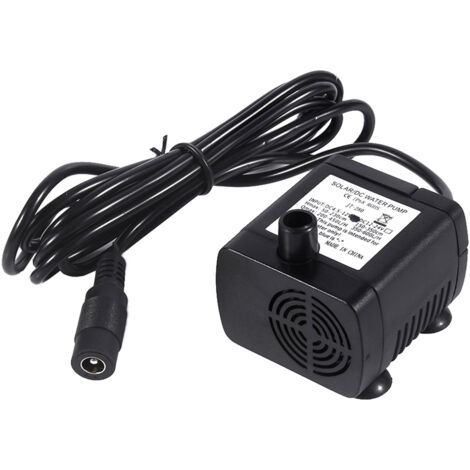 Amphibische 12-V-Tauchpumpe – 5-W-Miniaturpumpe, Schutzart IP68, Fördermenge 420 l/h, für Springbrunnen und Teiche mit 5521-Anschluss