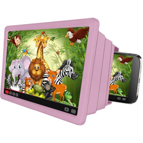 Ampliador de Pantalla para Dispositivos Móviles Celly KIDSMOVIEPK Rosa