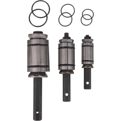 Ampliadores de tubo de escape de 30 a 85 mm de diámetro, 3 unidades, acero al carbono/caucho de nitrilo