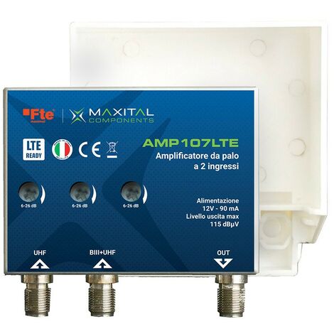 Amplificador de poste FTE 2 entradas LOG / UHF AMP107LTE