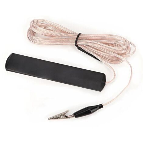 Amplificador de radio FM, antena dipolo doméstica, cable de 3,2 m, alimentación AV