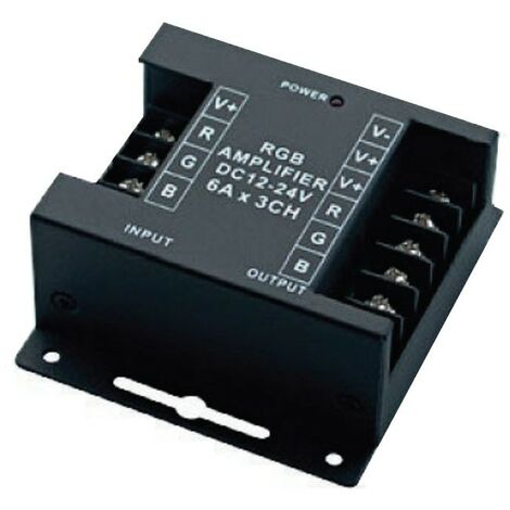 Amplificador de señal Ledco RGB IP20 24/12 Vdc 3 canales CT400