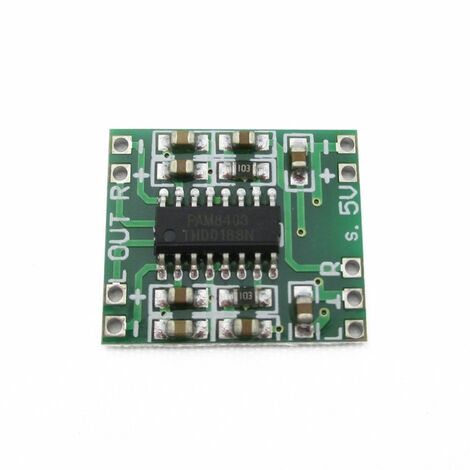 Amplificador Estereo PAM8403 de 3W + 3W Arduino, microcontrolador,