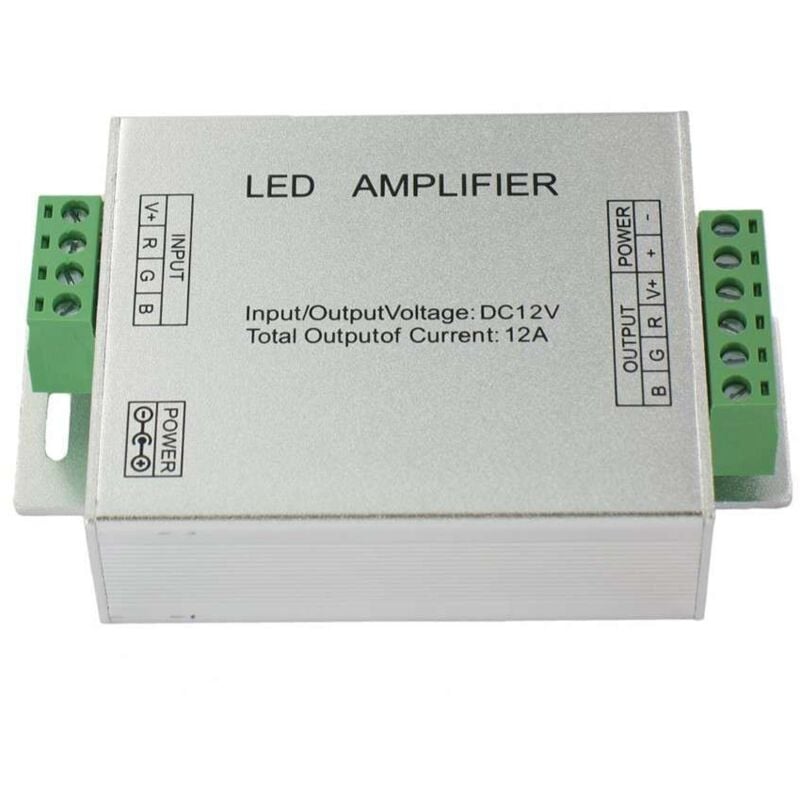 

Amplificador para cinta de LED RGB 5050 o 3528 12V
