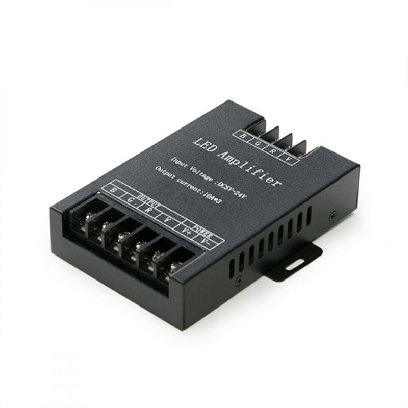 

Amplificador Señal Tira LED RGB 12-24VDC ► 360/720W (TB-AMF-HT)