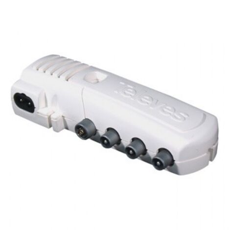 Amplificador TV con filtro LTE 1 entrada - 2 salidas + tv 20  Blanco