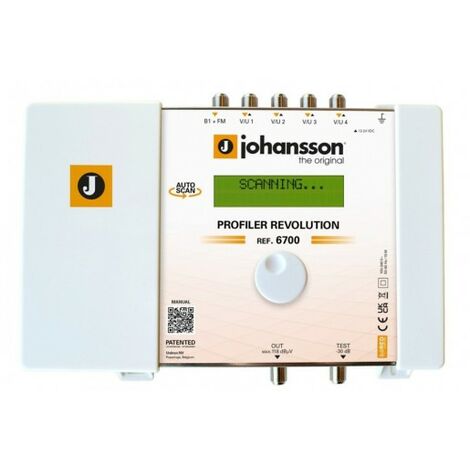 Amplificateur à filtre 5G LTE terrestre programmable 5 entrées BI+FM, 4 x VHF-UHF, plus de 50 Canaux, AGC / Téléalimentation 12-24 V