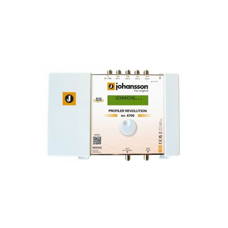 M-e - Amplificateur à filtre 5G lte terrestre programmable 5 entrées bi+fm, 4 x vhf-uhf, plus de 50 Canaux, agc / Téléalimentation 12-24 v