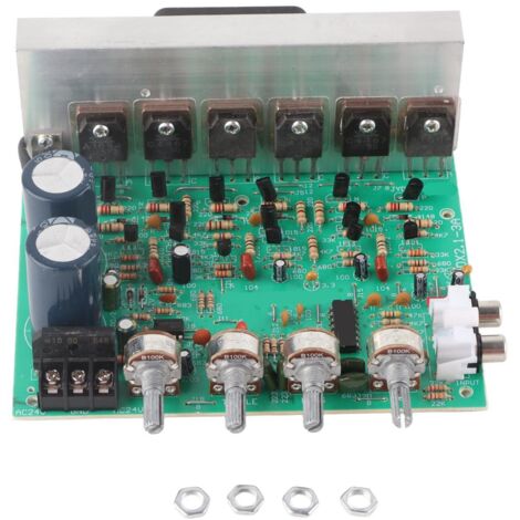 Amplificateur Audio 3 Canaux 240W, Carte Ampli Subwoofer Puissante pour Home Cinéma