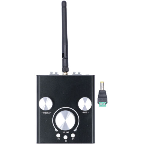 Amplificateur Audio Bluetooth 5.0 Stéréo 2 Canaux avec Contrôle Aigus Graves HiFi