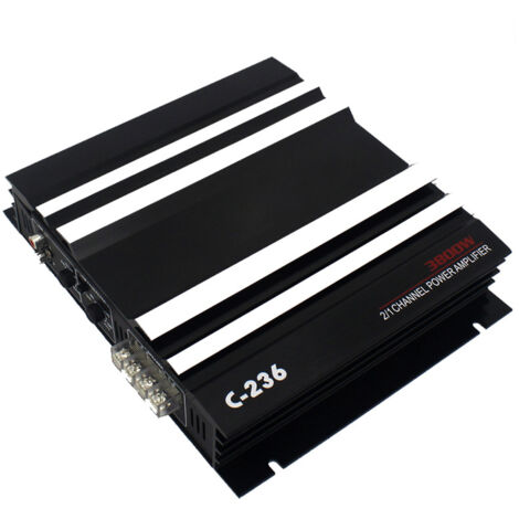 Amplificateur audio de voiture à 2 canaux 3800W ampli haute puissance. Puissance stéréo bidirectionnelle.