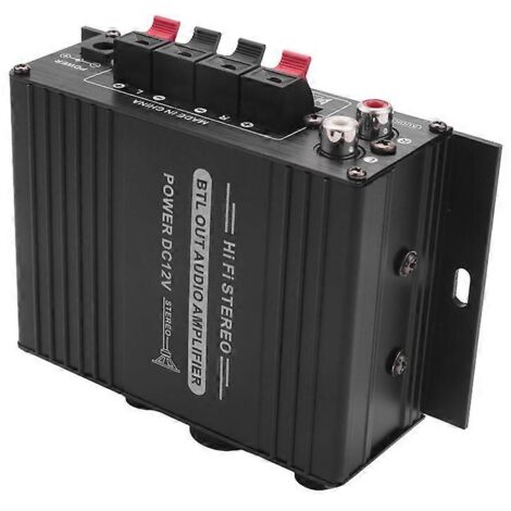 Amplificateur audio numérique 12 V pour voiture, double canal, pour la maison.