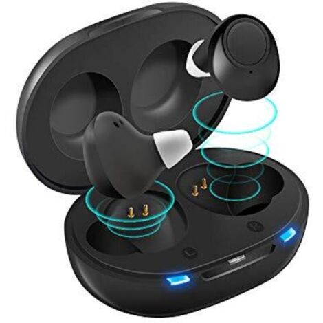 Amplificateur Audio Personnel Haut De Gamme Pour Adultes, Amplificateur De Son Rechargeable, Comprend Un Appareil Droit Et Gauche, Avec Portable Boîtier De Chargement (1 Paire aide auditive)