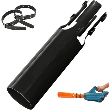 Amplificateur d'air pour souffleur, buse universelle, turbocompresseur, amplificateur de souffleur à lames, pour terrasses et pelouses, noir.
