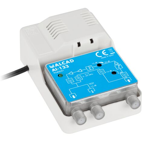 Amplificateur d'antenne intérieure CATV RP 65 MHz IP20 Alcad AI-133