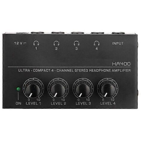 Amplificateur de casque HA400, amplificateur de casque de monitoring 4 voies, prise AU