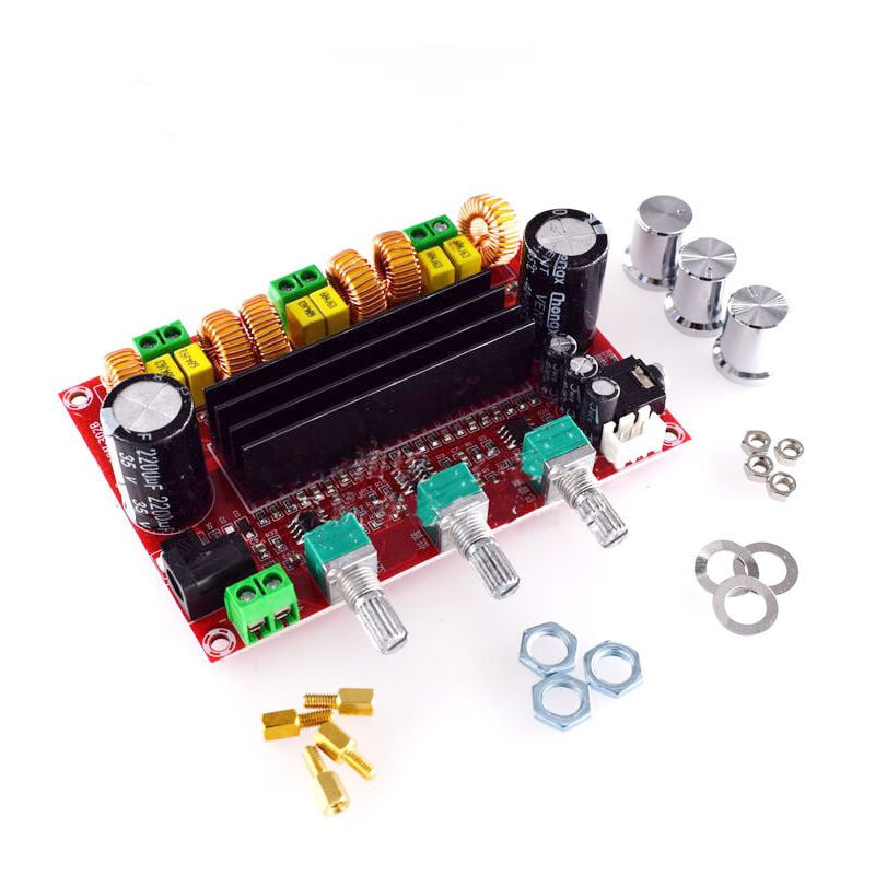 Amplificateur de puissance 2.1 2x80W +100W (WOOFER) TPA3116D, 12V-24V TPA3116D2, Arduino