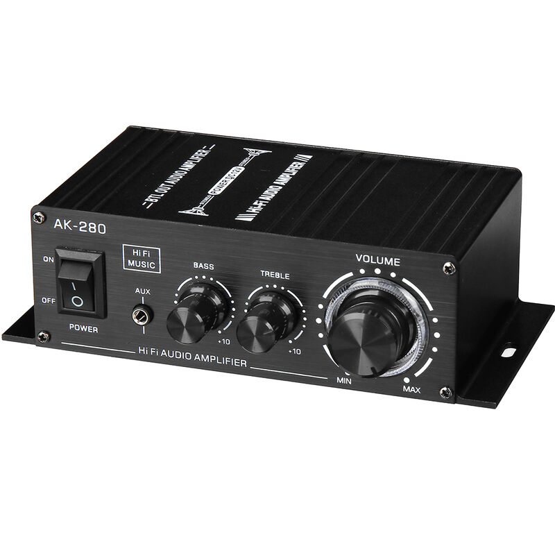 Insma - Amplificateur de puissance pour voiture HiFi 12V 150W Mini Audio numérique stéréo fm amp télécommande Fantablau