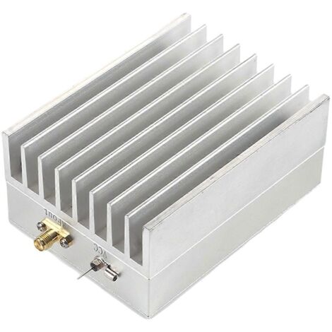 Amplificateur de puissance RF pour télévision numérique DTMB, classe 45-1100 MHz, avec dissipateur thermique, argent.