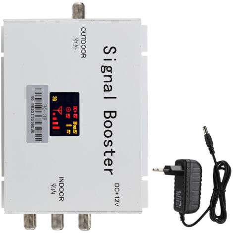 Amplificateur de Signal 3G-3F 2100MHz 3 Ports en Aluminium Pur, Haute Pénétration (100-240V) Prise UE