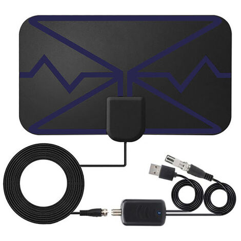 Amplificateur de Signal d&39antenne de télévision numérique intelligente DVB-T 4K, 3600 Miles, 1080P HD, pour voiture, camping-Car, voyage, maison et intérieur,CN,with Antenna