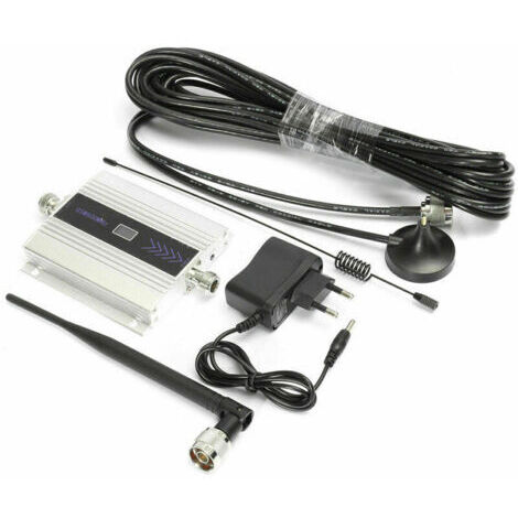 Amplificateur de signal GSM 900MHz – Répéteur 2G 3G 4G – Gain Uplink 55dBi, Downlink 60dBi – Antenne externe et interne incluses