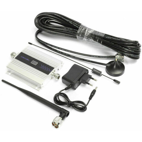 Amplificateur de signal GSM 900MHz – Répéteur 2G 3G 4G – Gain Uplink 55dBi. Downlink 60dBi – Antenne externe et interne incluses