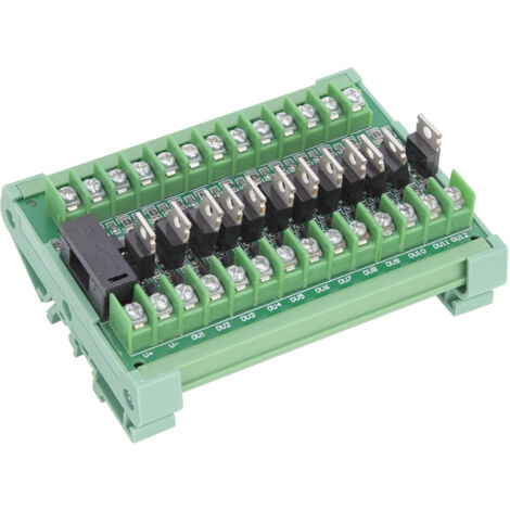Amplificateur de Signal PLC 12 Canaux, Module Relais d'Isolation avec Entrée NPN et Sortie PNP, Alimentation 12-36V DC