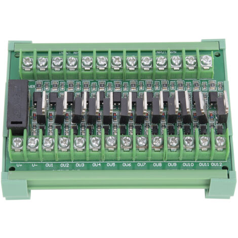 Amplificateur de Signal PLC 12 Canaux Module Relais d'Isolation Entrée NPN Sortie PNP 12-36V DC