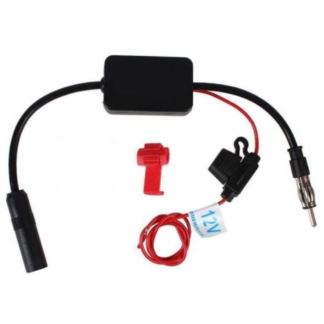 Amplificateur de Signal Radio FM-AM 12V, 80 108MHZ, antenne pour voiture, bateau marin, Auto Black -FY613