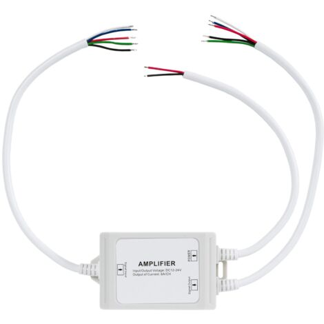 Amplificateur de signal RGBW 12-24V DC - 6A/canal - Étanche IP67