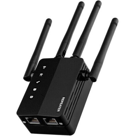 Amplificateur de signal Wi-Fi, répéteur Wi-Fi double bande 2,4 GHz/5,8 GHz, extension de portée Wi-Fi sans fil avec port Ethernet