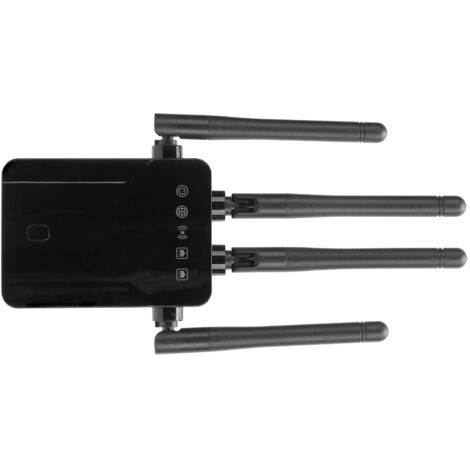 Amplificateur de Signal WiFi 300M avec 4 Antennes et 2 Ports Ethernet, Prise UE 100‑240V, Répéteur Réseau Sans Fil