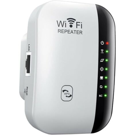 Amplificateur de signal WiFi, extension de signal sans fil à 7 lumières pour la couverture domestique, compatible avec les routeurs