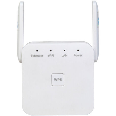Amplificateur de signal WiFi, répéteur WiFi 300 Mbps avec port Ethernet, installation rapide, amplificateur Internet sans fil longue portée, blanc