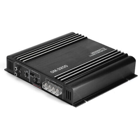 Amplificateur de voiture stéréo 12V 3800W – 2 canaux – Alliage d'aluminium – Dissipation thermique rapide – Son doux et puissant