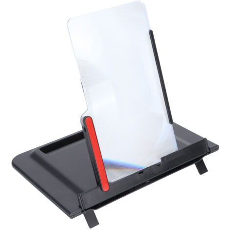 Amplificateur d'Écran Téléphone 12 Pouces 3D HD, Support Pliable pour Films Vidéos Jeux en Position Horizontale ou Verticale