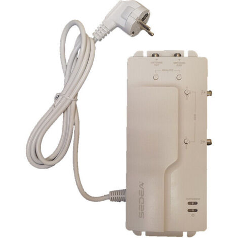 AMPLIFICATEUR DISTRIBUTEUR 2 ENTREES TNT ET DAB (FM) 2 SORTIES TV GAIN 30 DB