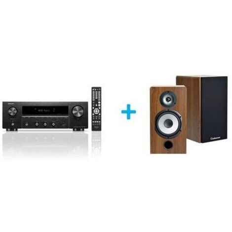 Amplificateur Hi-Fi Denon DRA-900H Noir + une paire d'enceintes bibliothèque Cabasse Antigua MT32/2 Edition spéciale Noyer