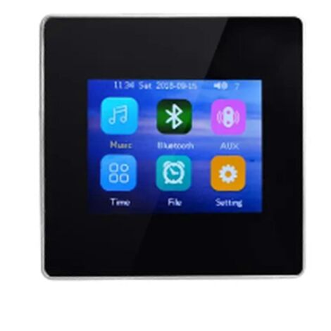Amplificateur Hi-Fi Home Cinéma avec Bluetooth 5.0 intégré, noir