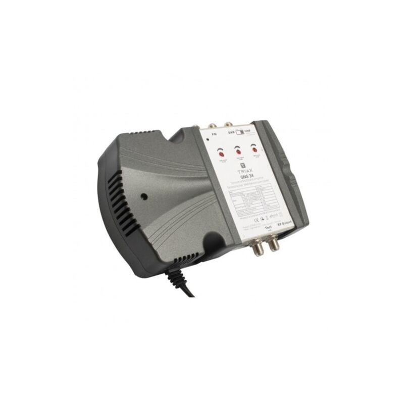 Amplificateur multibandes vhf / uhf DVB-T/T2, dab, fm terrestre gns 34 - Gain 30dB, 3 entrées 1 sortie