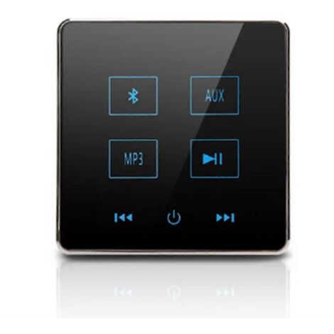 Amplificateur mural Bluetooth pour home cinéma avec prise en charge USB et carte TF (noir)