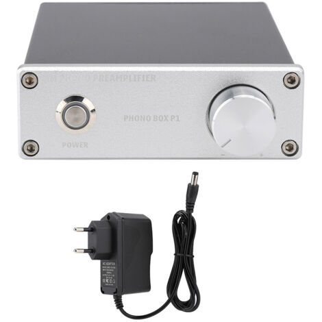 Amplificateur Phono P1 MM pour Platine Vinyle, Plaqué Or, Entrée/Sortie RCA, 110-240V (Fiche EU)