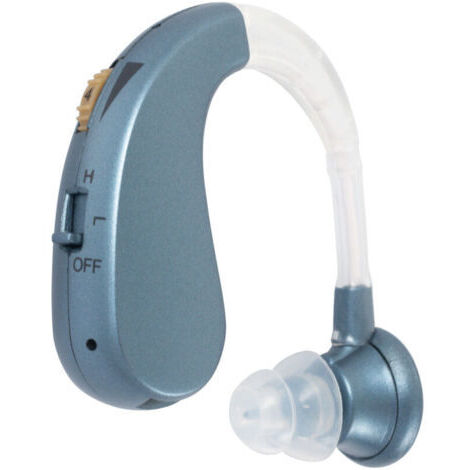 Amplificateur rechargeable Prothèse auditive Prothèse auditive numérique Prothèse auditive Amplificateur de son EU Plug bleu